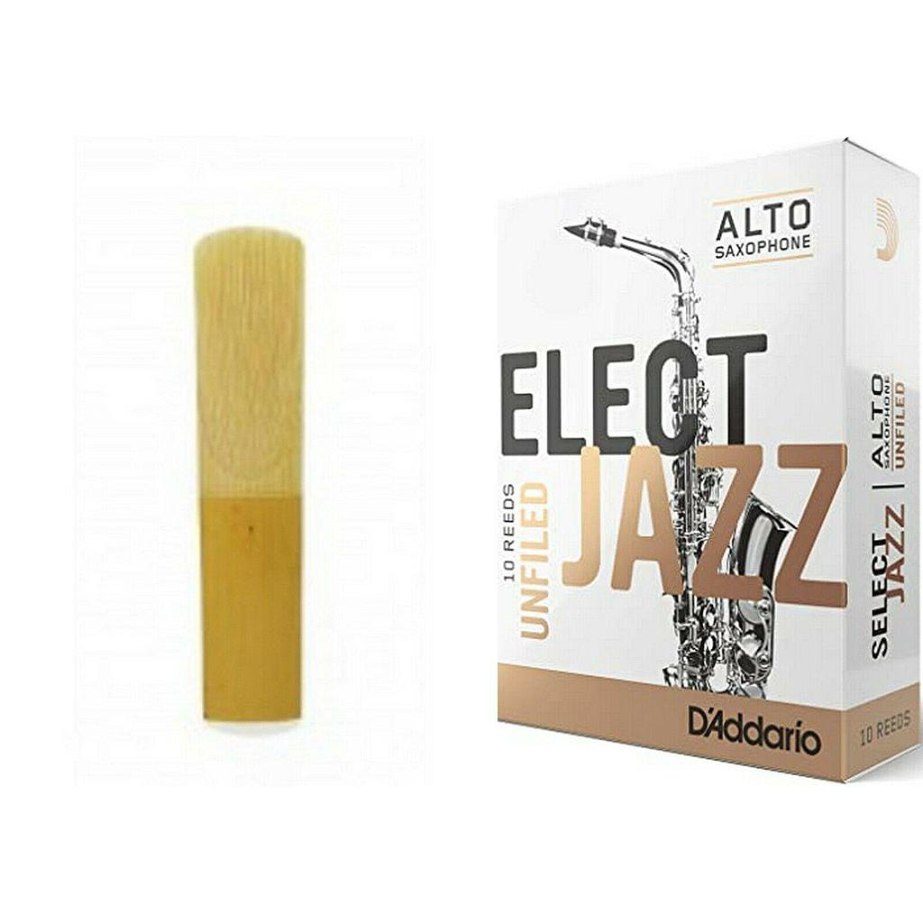 D'Addario - Cañas Select Jazz Unfiled para Sax Alto, 10 Piezas Mod.RRS10ASX__