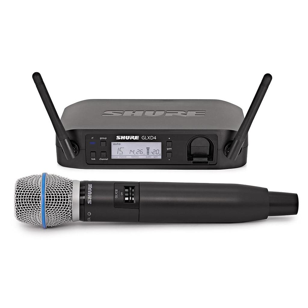 Shure - Sistema Inalámbrico GLXD de Mano Mod.GLXD24/B87A