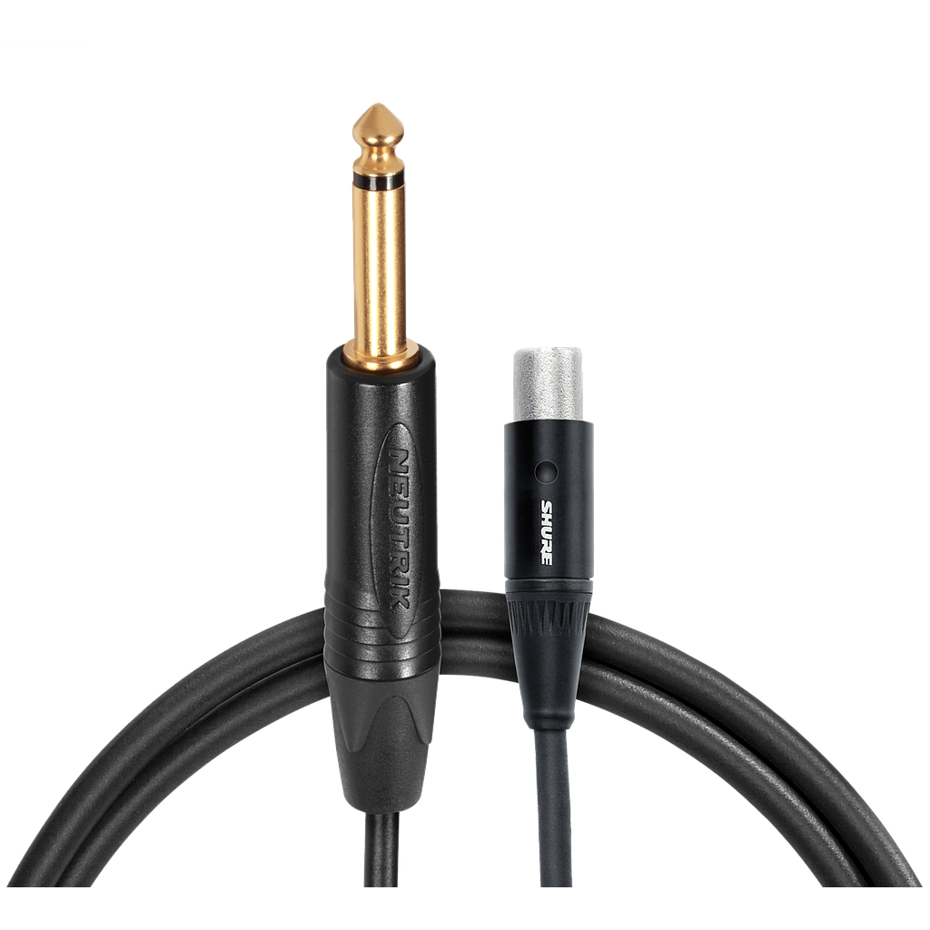 Shure - Cable TQG (TA4F) a Plug 1/4 para Bodypack, Tamaño: 90 cm Mod.WA306