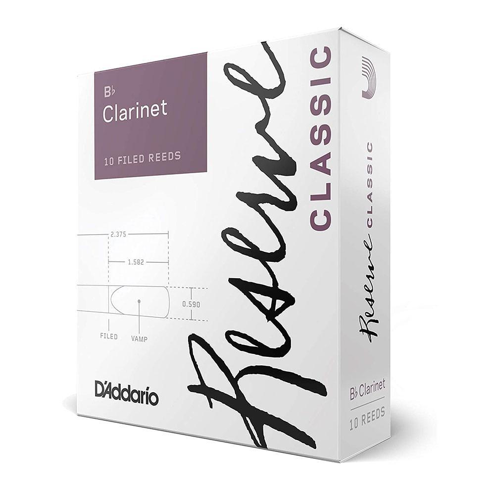 D'Addario - 10 Cañas Reserve Classic para Clarinete Sib Mod.DCT10__