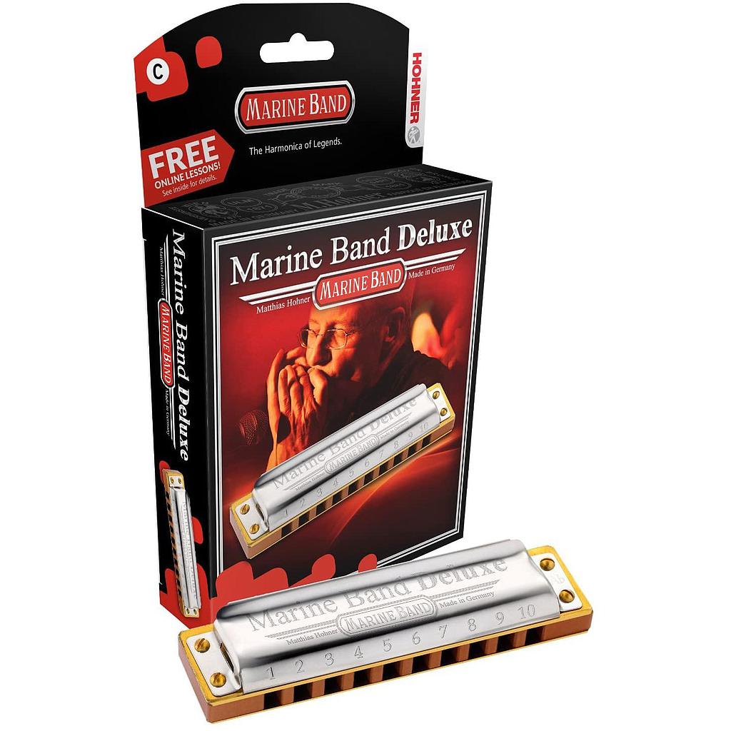 Hohner - Armónica Marine Band Deluxe en Re Bemol Mayor Mod.M200502X