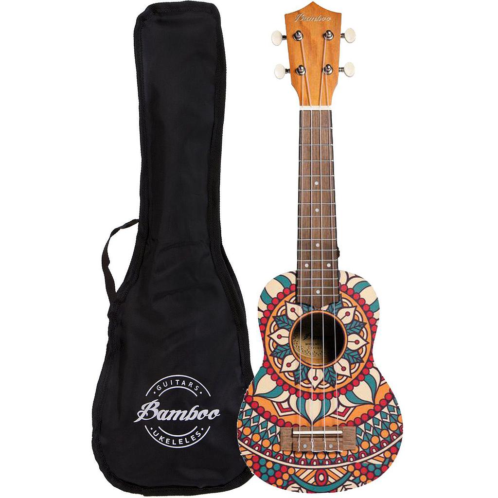 Bamboo - Ukulele Soprano con Funda Mod.U-21-CIRCUS