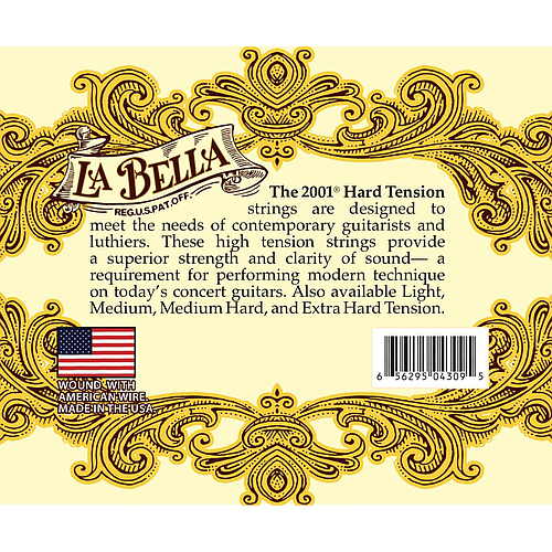 La Bella - Encordado para Guitarra Clásica 2001 Tension Dura Mod.2001HARD_2