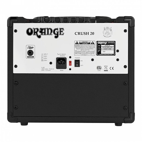 Orange - Combo Crush para Guitarra Electrica 20W 1X8", Color: Negro Mod.Crush 20 BK_52