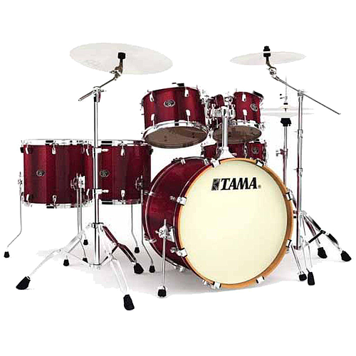 Tama - Batería Silverstar 6 Piezas, Color: Vino con Atriles Mod.VD62RS-VBG_8