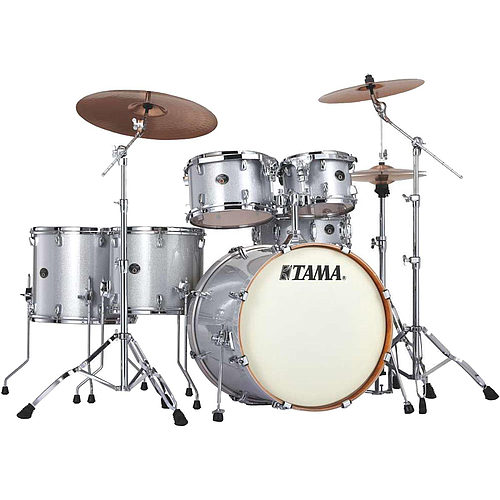 Tama - Batería Silverstar 6 Piezas, Color: Blanca con Atriles Mod.VD62RS-WSP_9