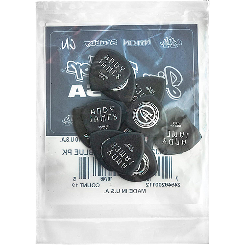 Dunlop - 12 Plumillas Andy James Flow Guitarra, Tamaño: 2.0 mm Mod.546RAJ200_2