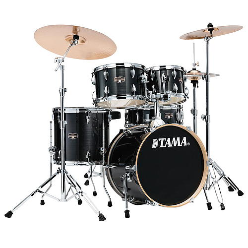 Tama - Bateria Imperialstar de 5 Piezas con Atriles y Asiento, Color: Negro Metálico Mod.IE58H6W-HBK_7