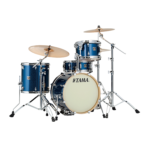 Tama - Bateria Superstar Classic Maple de 4 Piezas con Atriles, Color: Azúl Brillante Mod.CK48S-ISP_13