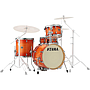 Tama - Bateria Superstar Classic Maple de 4 Piezas con Atriles, Color: Anaranjado Sombreado Mod.CL48S-TLB_3