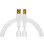 DJTT - Cable de Datos y Audio USB-A a USB-B, Recto / Recto Color: Blanco_8