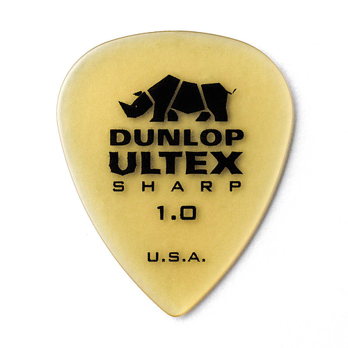 Dunlop - 6 Plumillas Ultex Sharp, Calibre: 1.00 mm Mod.433P1.00_19