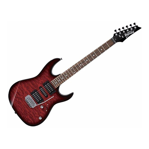 Ibañez - Guitarra Eléctrica RX, Color: Roja Transp. Mod.GRX70QA-TRB_5