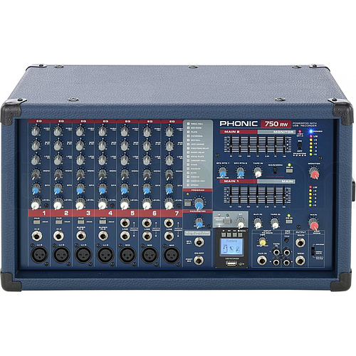 Phonic - Sistema de Audio de 2 x 250W, USB, Bluetooth y bafles de 15" Mod.Powerpack 750RW_64