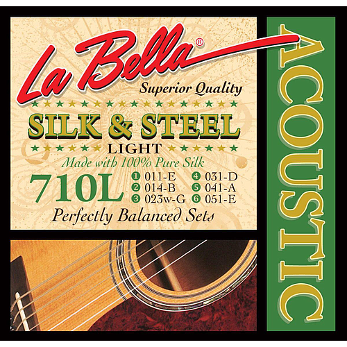 La Bella - Encordado para Guitarra Acústica, Light Mod.710L_30