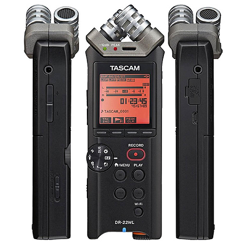 Tascam - Grabadora de mano de 2 Pistas y conexion WIFI Mod.DR-22WL_72