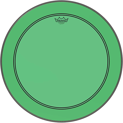 Remo - Parche Colortone Powerstroke P3, Tamaño: 22" Color: Verde Mod.P3-1322-CT-GN_184