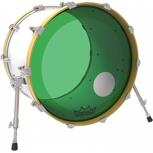 Remo - Parche Colortone Powerstroke P3, Tamaño: 22" con Perf. 5" Color: Verde Mod.P3-1322-CT-GNOH_202