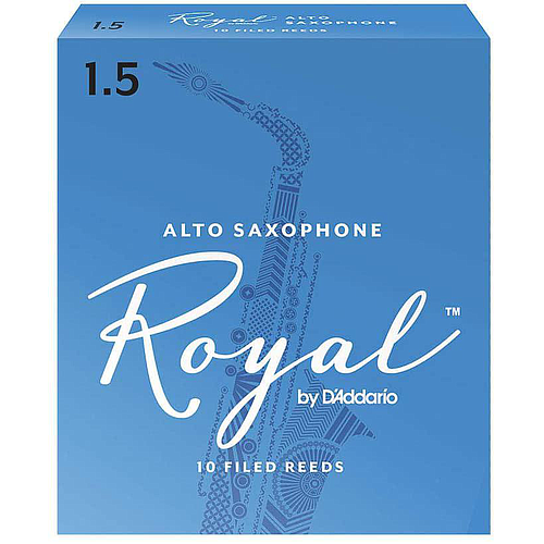 Rico - Cañas Royal para Sax Alto, 10 Piezas Medida: 1 1/2 Mod.RJB1015_197