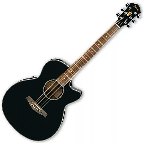 Ibañez - Guitarra Electroaústica AEG, Color: Negro Mod.AEG8E-BK_2