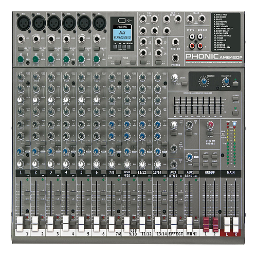 Phonic - Mezcladora de 6 Canales Mod.AM642DP V2_343