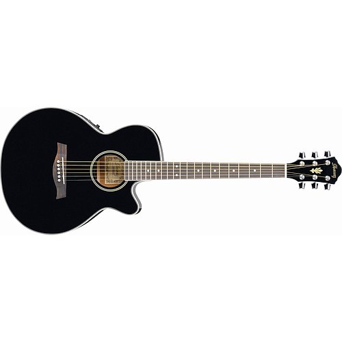 Ibañez - Guitarra Electroaústica AEG, Color: Negro Mod.AEG8E-BK_8