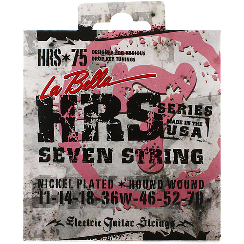La Bella - Encordado HRS para Guitarra Eléctrica de 7 Cuerdas, 11-70 Mod.HRS-75_156