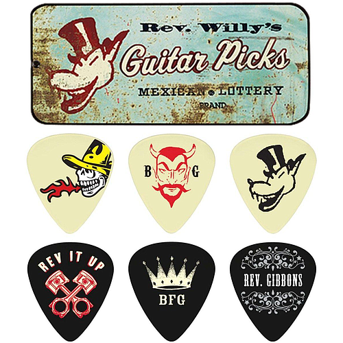 Dunlop - Plumillas Rev. Willy's Mexican con Estuche Mod.RW-T02M_117