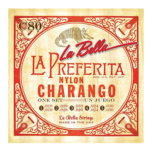 La Bella - Encordado para Charango, 10 Cuerdas Mod.C80_79