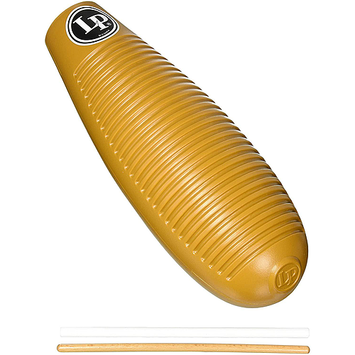 Latin Percussion - Guiro Super, Material Plastico con 2 Raspadores Mod.LP243_12