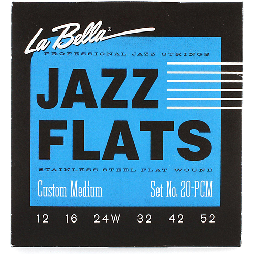 La Bella - Encordado Custom Medium de Acero para Guitarra Eléctrica Mod.20PCM_43