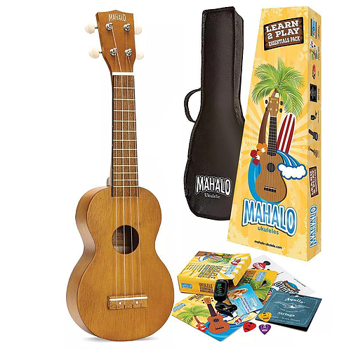 Mahalo - Ukulele Soprano con Funda y Accesorios, Color: Café Mod.MK1TBRK_12