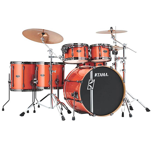 Tama - Bateria Superstar Hyper-D de 6 Piezas con Atriles, Color: Naranja Mod.MK62HZBNS-BOS_14