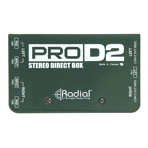 Radial - Caja Directa Pasiva 2 Canales Estereo Mod.ProD2_397