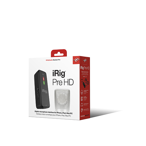 IK Multimedia - Interfaz de Audio para Micrófono XLR iRig Pre HD para iOS y Android Mod.IP-IRIG-PREHD-IN_2