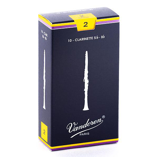 Vandoren - Cañas para Clarinete Sib, 10 Piezas Medida: 2 Mod.CR102_10