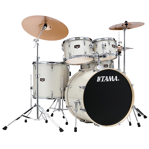 Tama - Batería Imperialstar de 5 Piezas con Atriles y Asiento, Color: Blanco Brillante Mod.IE52KH6W-VWS_6