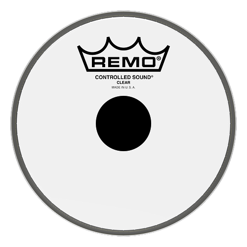 Remo - Parche Controlled Sound, Tamaño: 6" Color: Negro Transp Mod.CS-0306-10_2