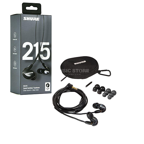Shure - Audífonos In-Ear con Aislamiento de Sonido, Color: Transparente Mod.SE215-CL_27