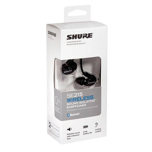 Shure - Audífonos In-Ears Bluetooth Aislantes de Sonido, Color: Negro Mod.SE215-K-BT1_22