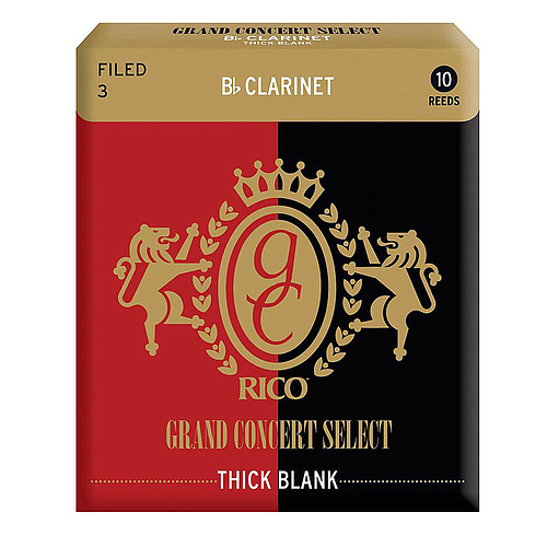 Rico - Cañas Grand Concert para Clarinete Sib, 10 Piezas Medida: 3 Mod.RGT10BCL300_24