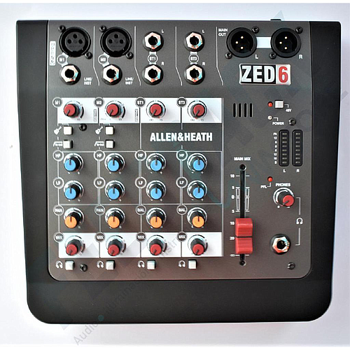 Allen & Heath - Mezcladora Análoga con 6 Entradas Serie ZED Mod.ZED-6