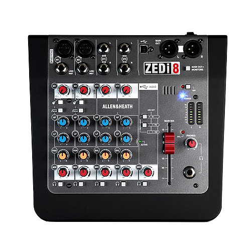 Allen & Heath - Mezcladora Híbrida Compacta con Interface USB Mod.ZEDi-8