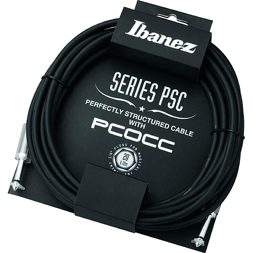 Ibañez - Cable para Instrumento PSC 6.10 m. Recto, Color Negro Mod.PSC20