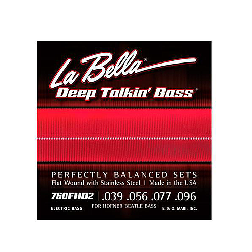 La Bella - Encordado Deep Talkin' Bass "Beatle" para Bajo Eléctrico, 39-96 Mod.760FHB2
