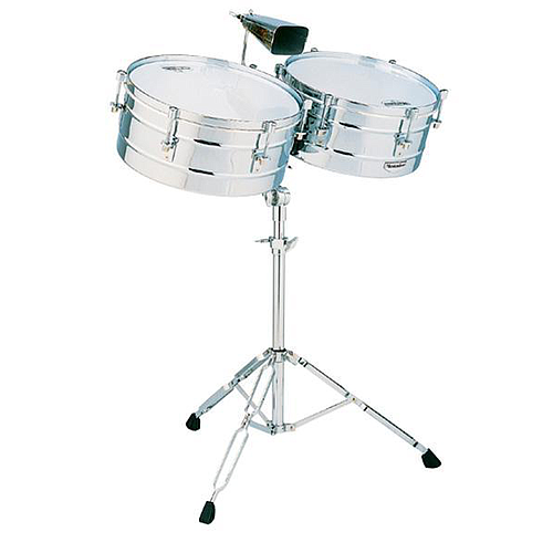 Matador - Timbal 14/15 Cromado con Atril para Soporte de Cencerro Mod.M257