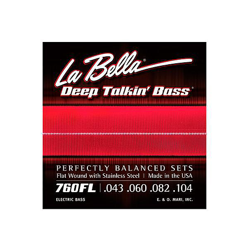 La Bella - Encordado Deep Talkin' Bass para Bajo Eléctrico, Light 43-104 Mod.760FL