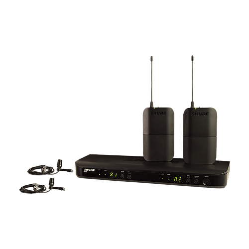 Shure - Sistema Inalámbrico BLX Doble con Micrófonos de Solapa Mod.BLX188/CVL