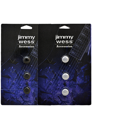 Jimmy Wess - 3 Botones de Metal para Guitarra Eléctrica Mod.SGGK-31__