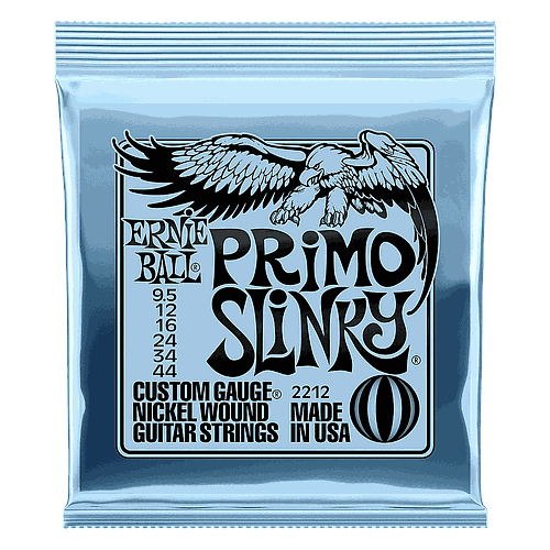 Ernie Ball - Encordado "Primo Slinky" para Guitarra Eléctrica, Niquel 9.5 - 44 Mod.2212